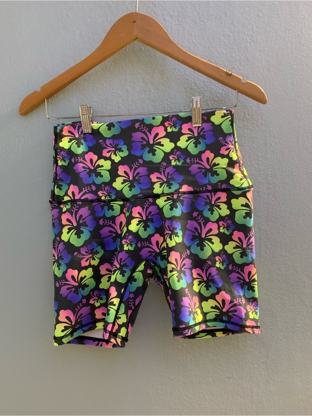 Moana Neon Floral Bike Shorts